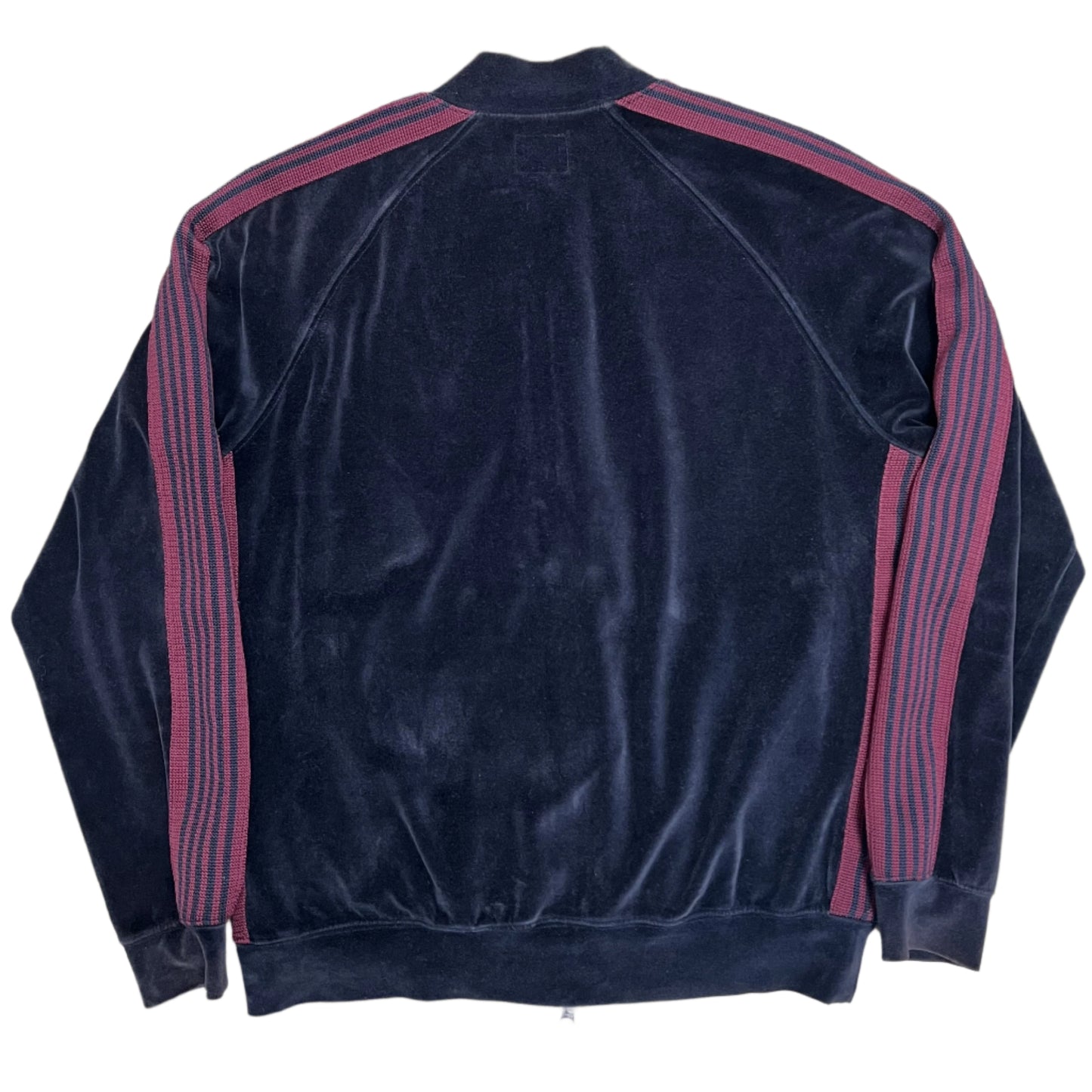 Needles Velour Maroon Stripe Track Jacket (S)