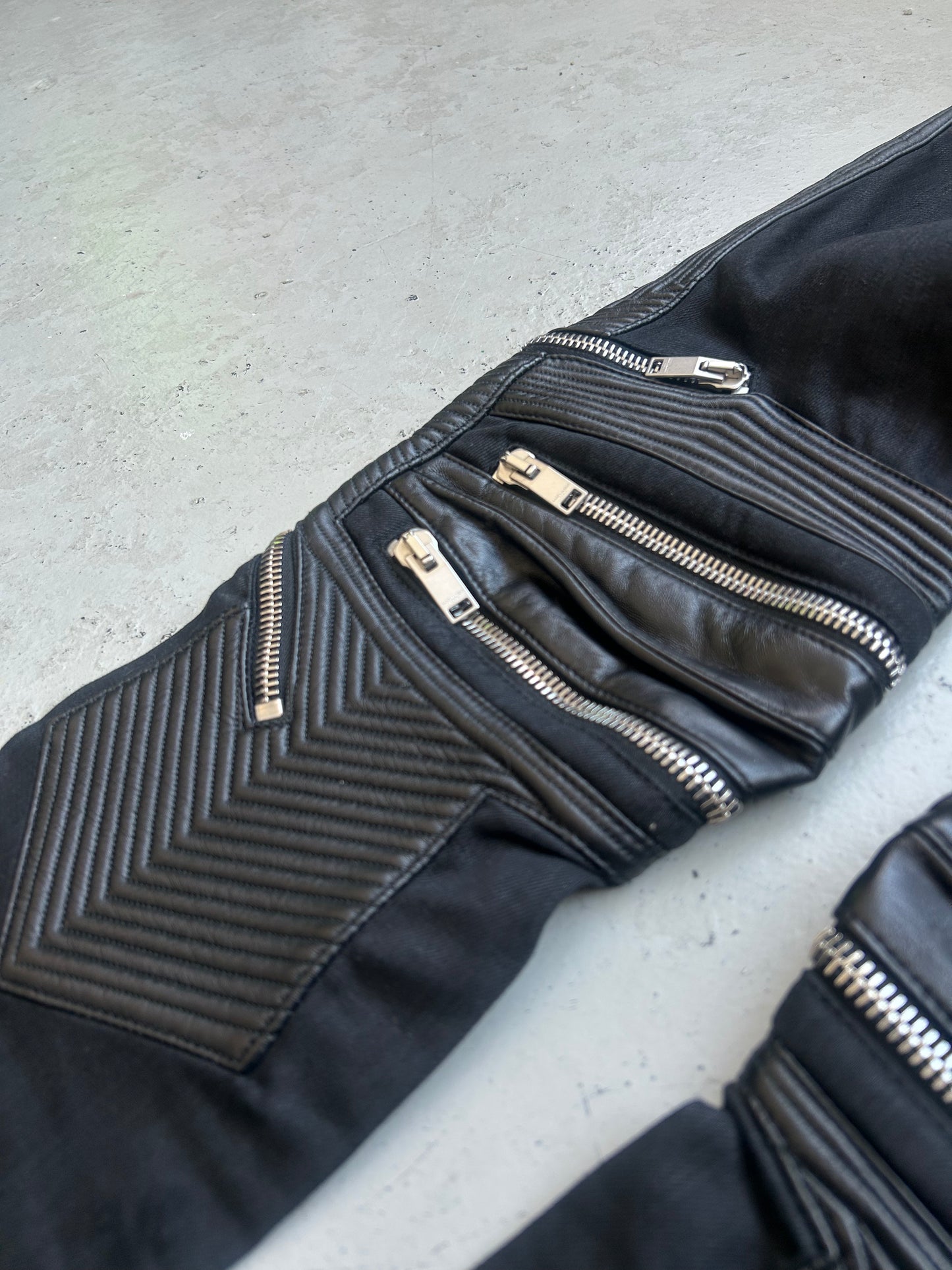 Saint Laurent Paris D04 Denim Biker Pants (29)