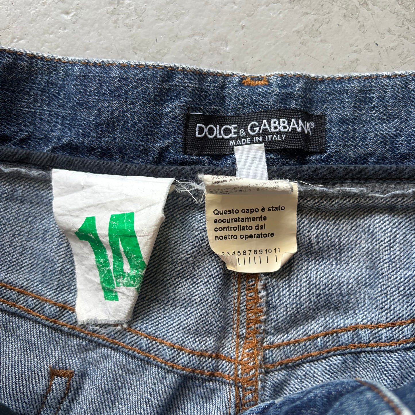 Dolce & Gabbana Light Wash Stitched Distressed Denim (48)