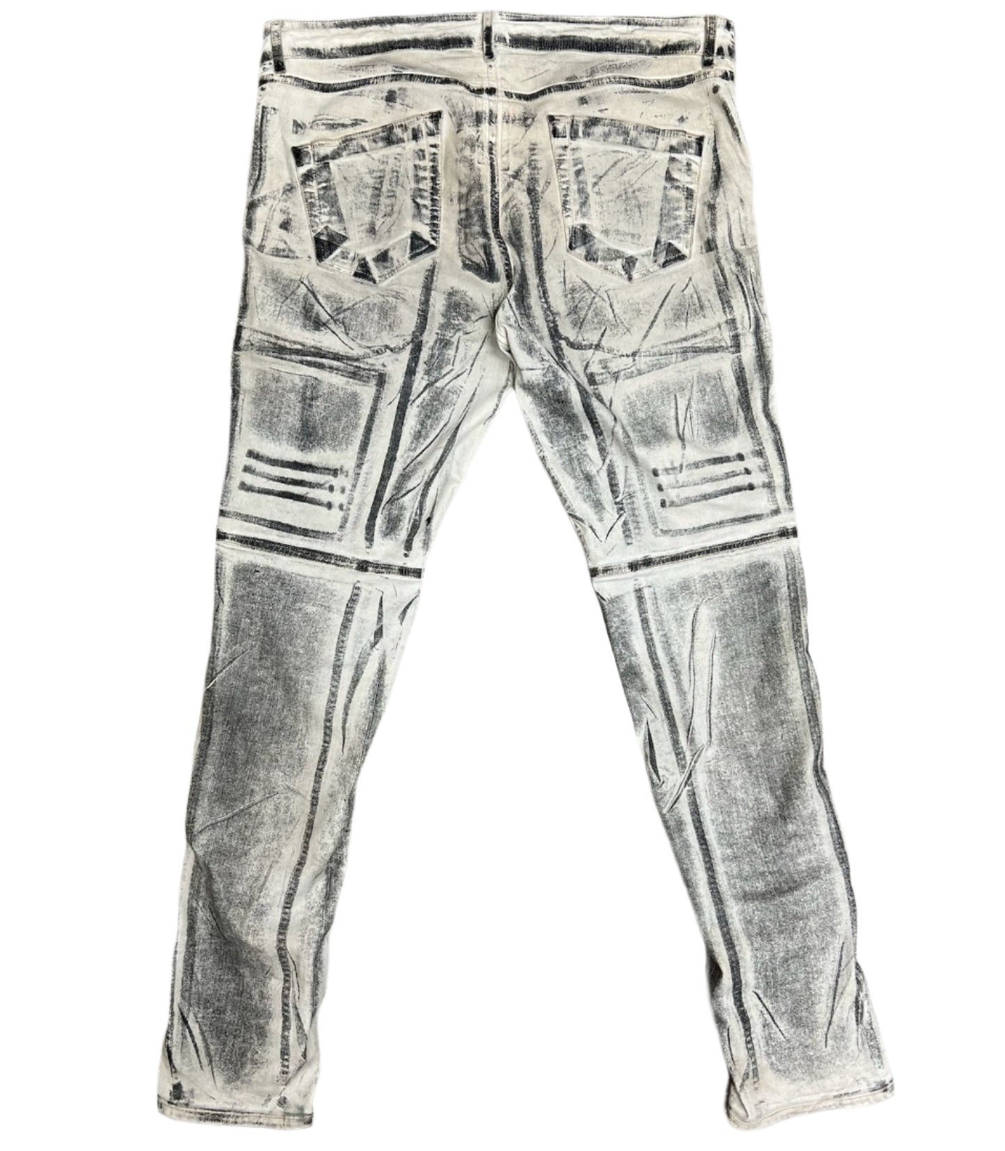 Rick Owens DRKSHDW Zebra Sombra Oscubra Cotton Pants (34)