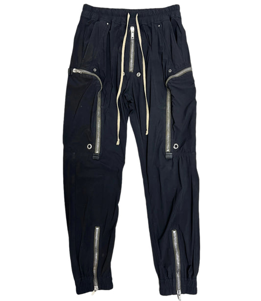 Rick Owens SS22 Fogachine Bauhaus Black Cargo Joggers (30)