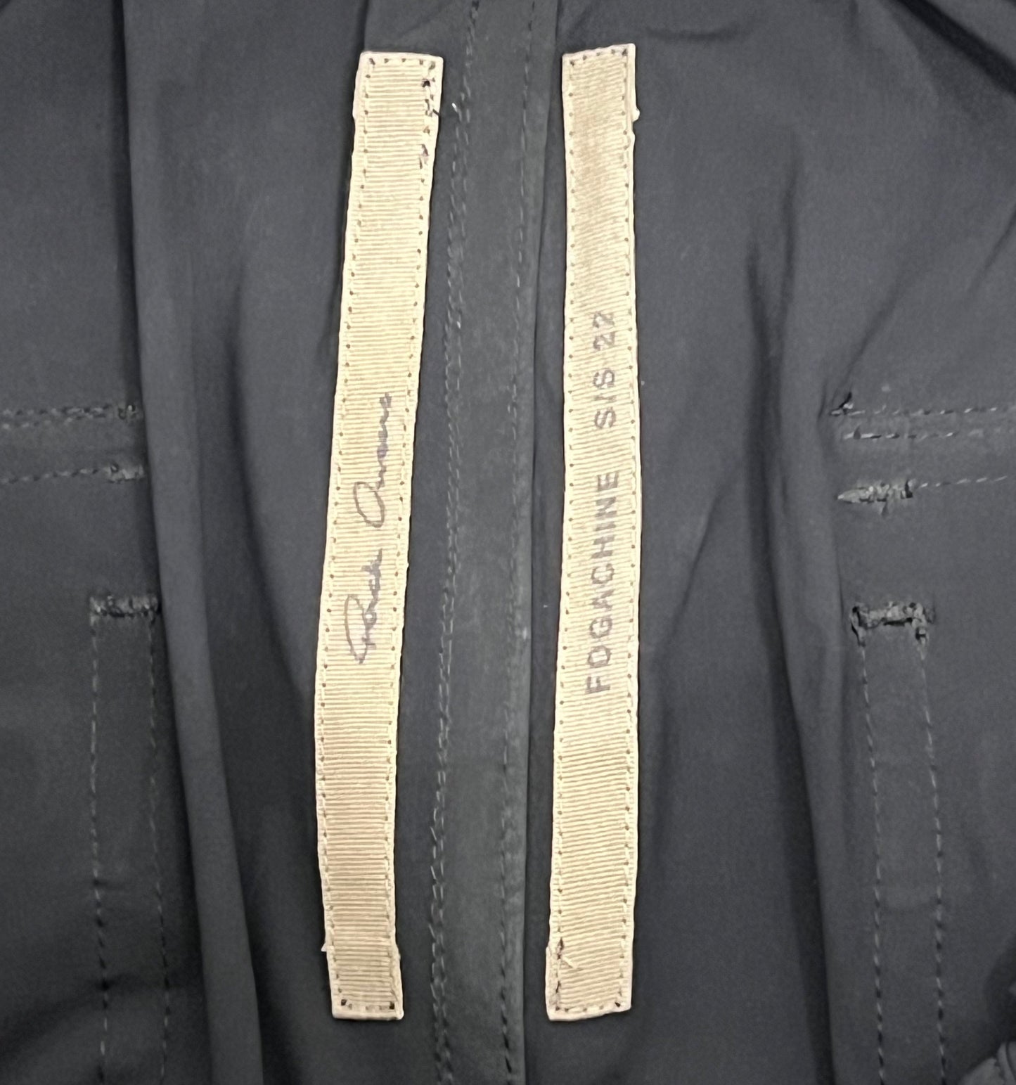 Rick Owens SS22 Fogachine Bauhaus Black Cargo Joggers (30)
