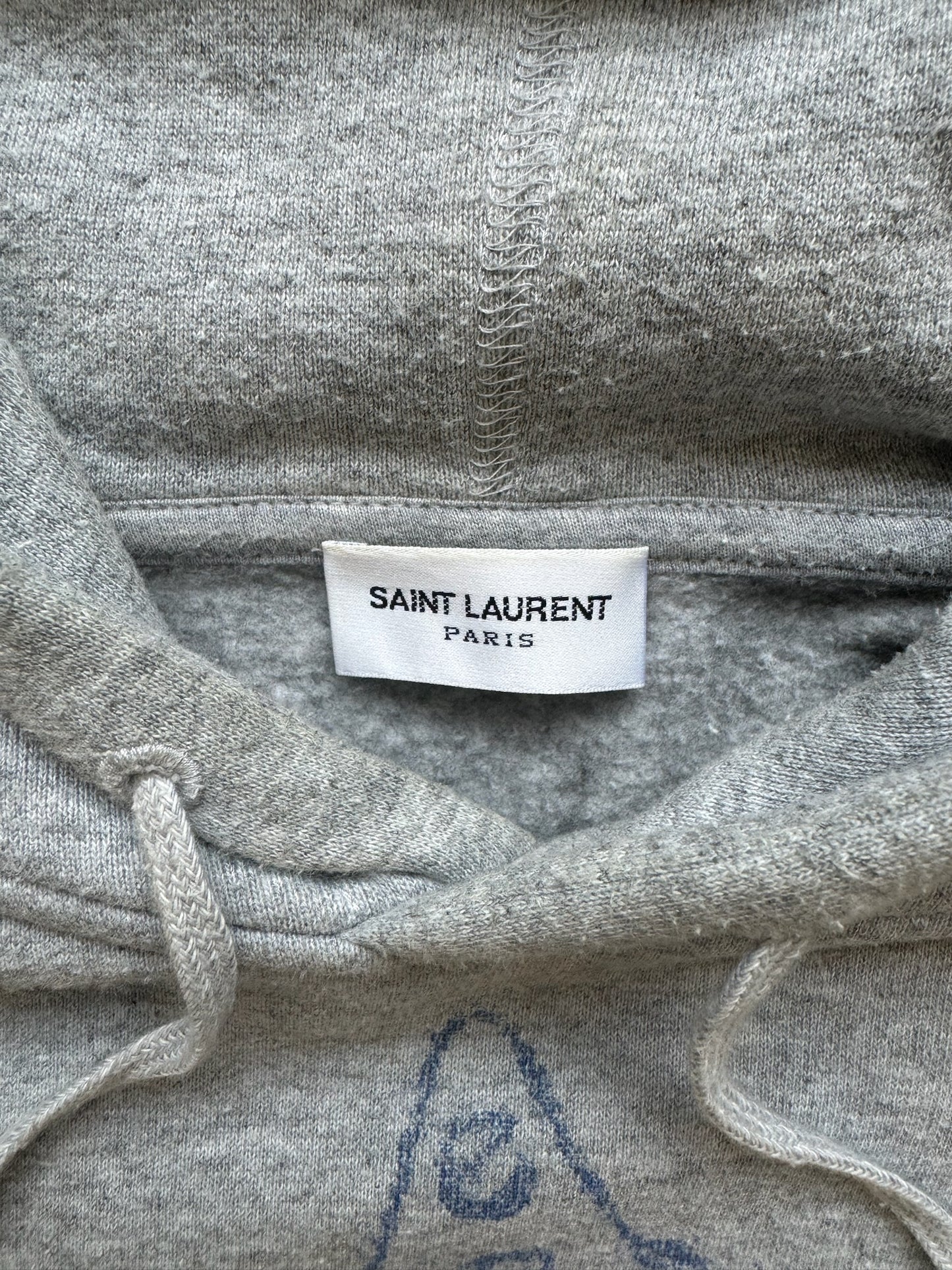 Saint Laurent Paris Grey Clown Hoodie (XL)