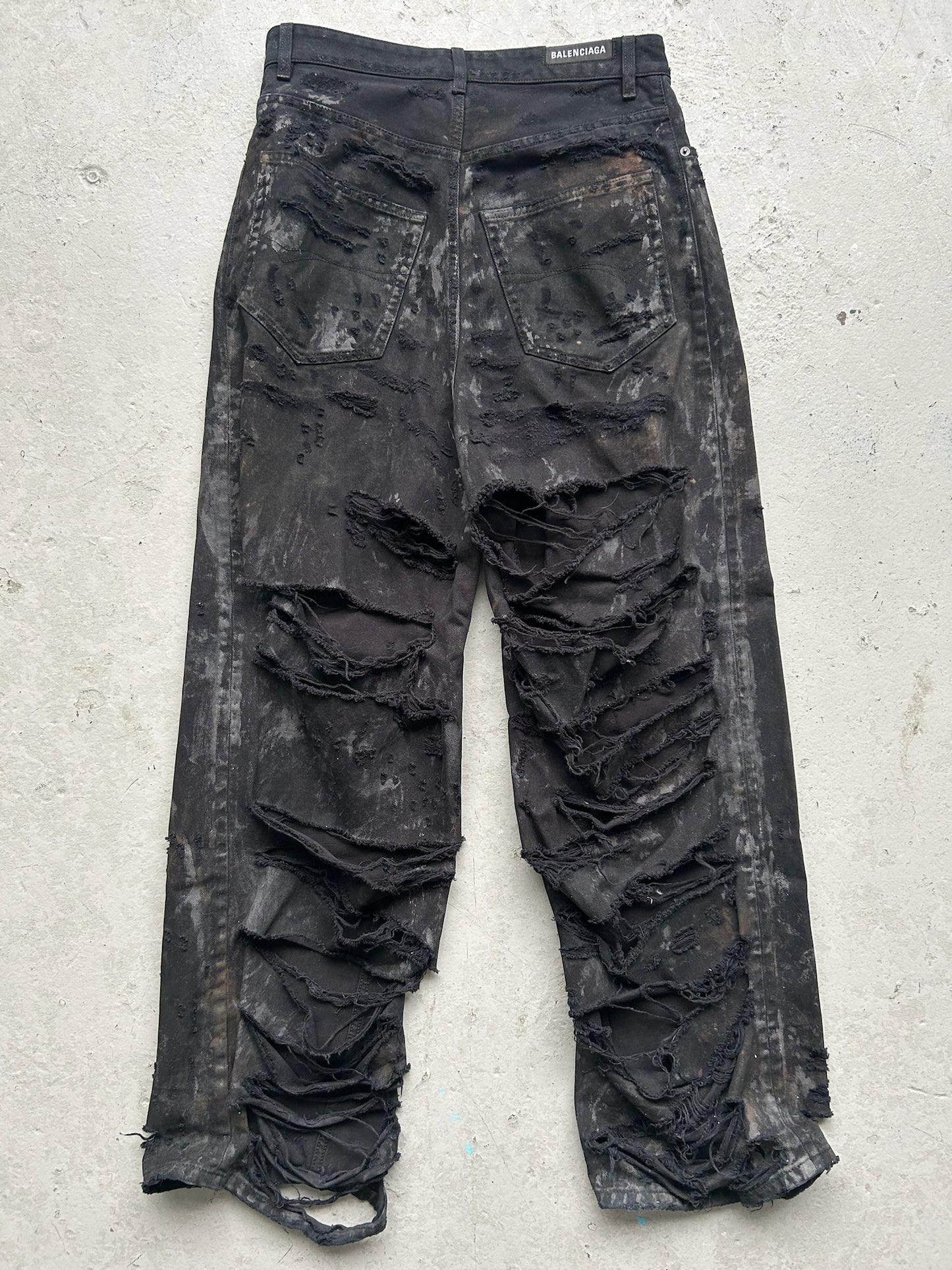 Balenciaga Mud Super Destroyed Denim (S)