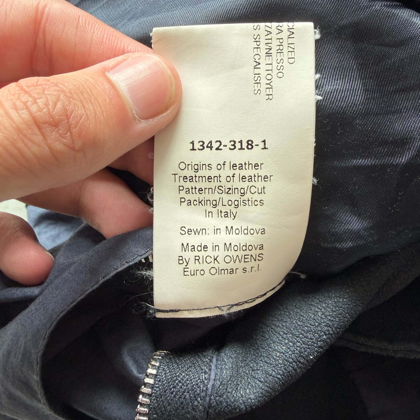 Rick Owens SS14 VICIOUS Blistered Lamb Leather Jacket (46)