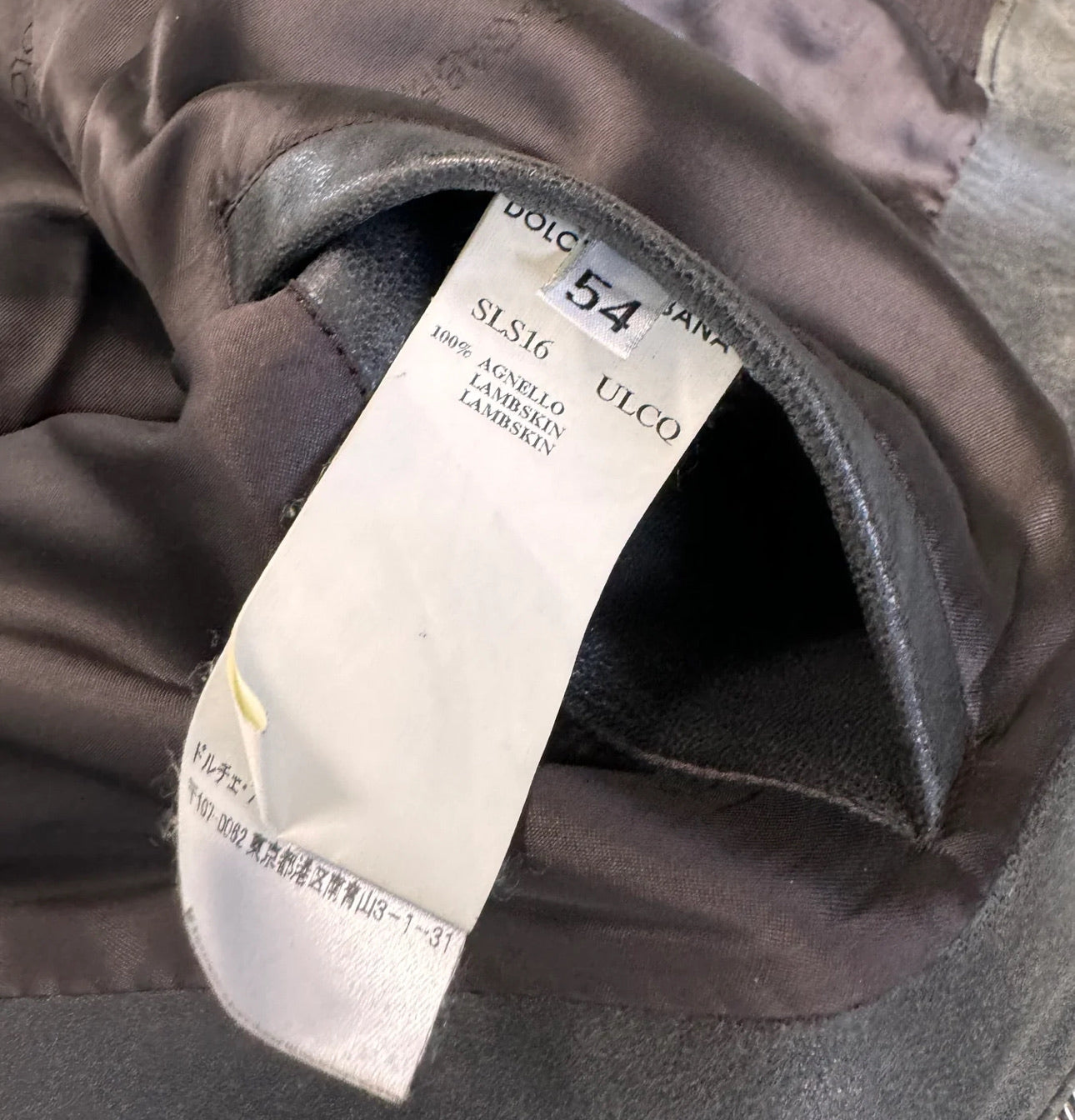 Dolce & Gabbana Multi Zip Leather Faded Jacket (54)