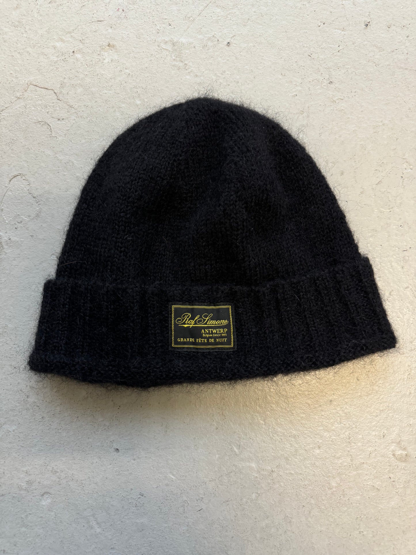 Raf Simons AW22/23 Antwerp Black Beanie (OS)