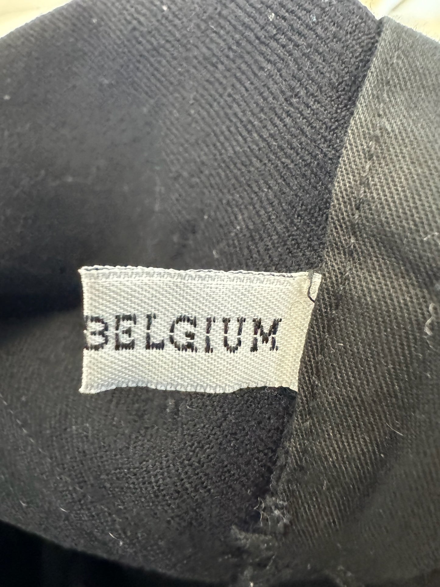 Ann Demeulemeester AW02 Black Wool Bondage Cargo Trousers (38)