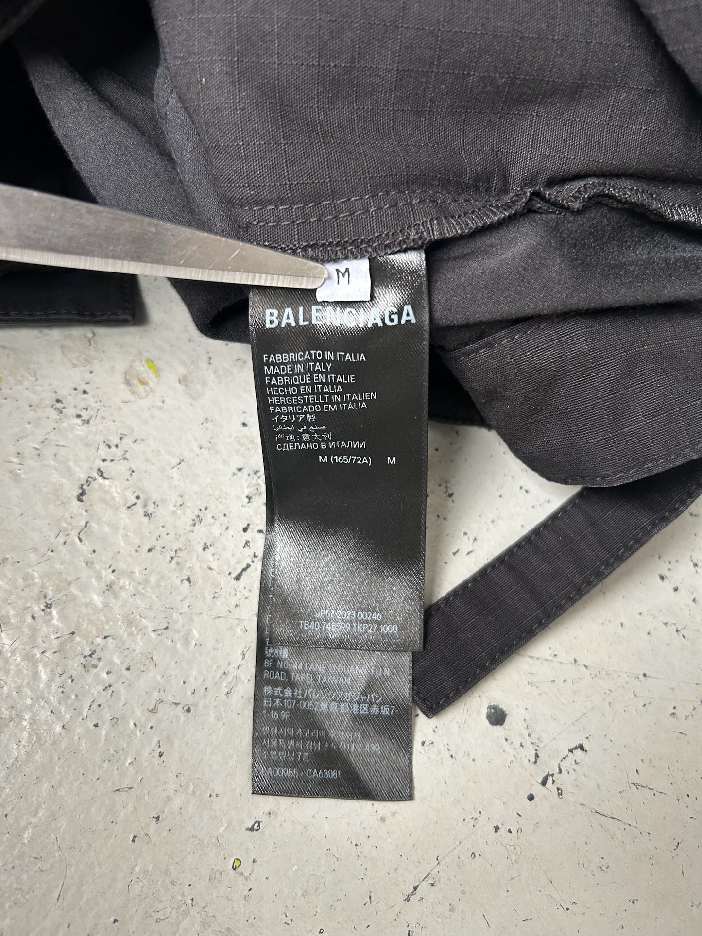 Balenciaga Black Apron Cargos (M)