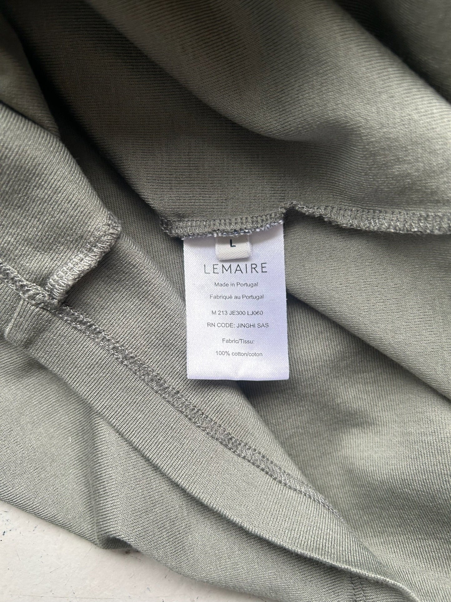 Lemaire Cotton Long Sleeve Turtleneck (L)