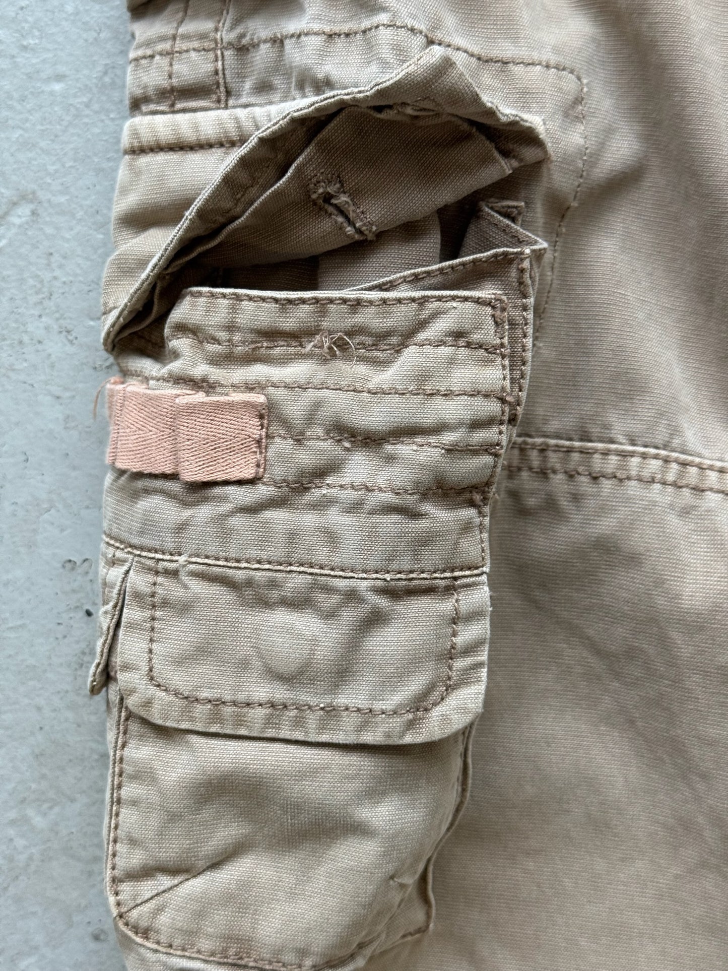 Dolce & Gabbana 2000s Khaki Multi Pocket Cargo Pants (44)