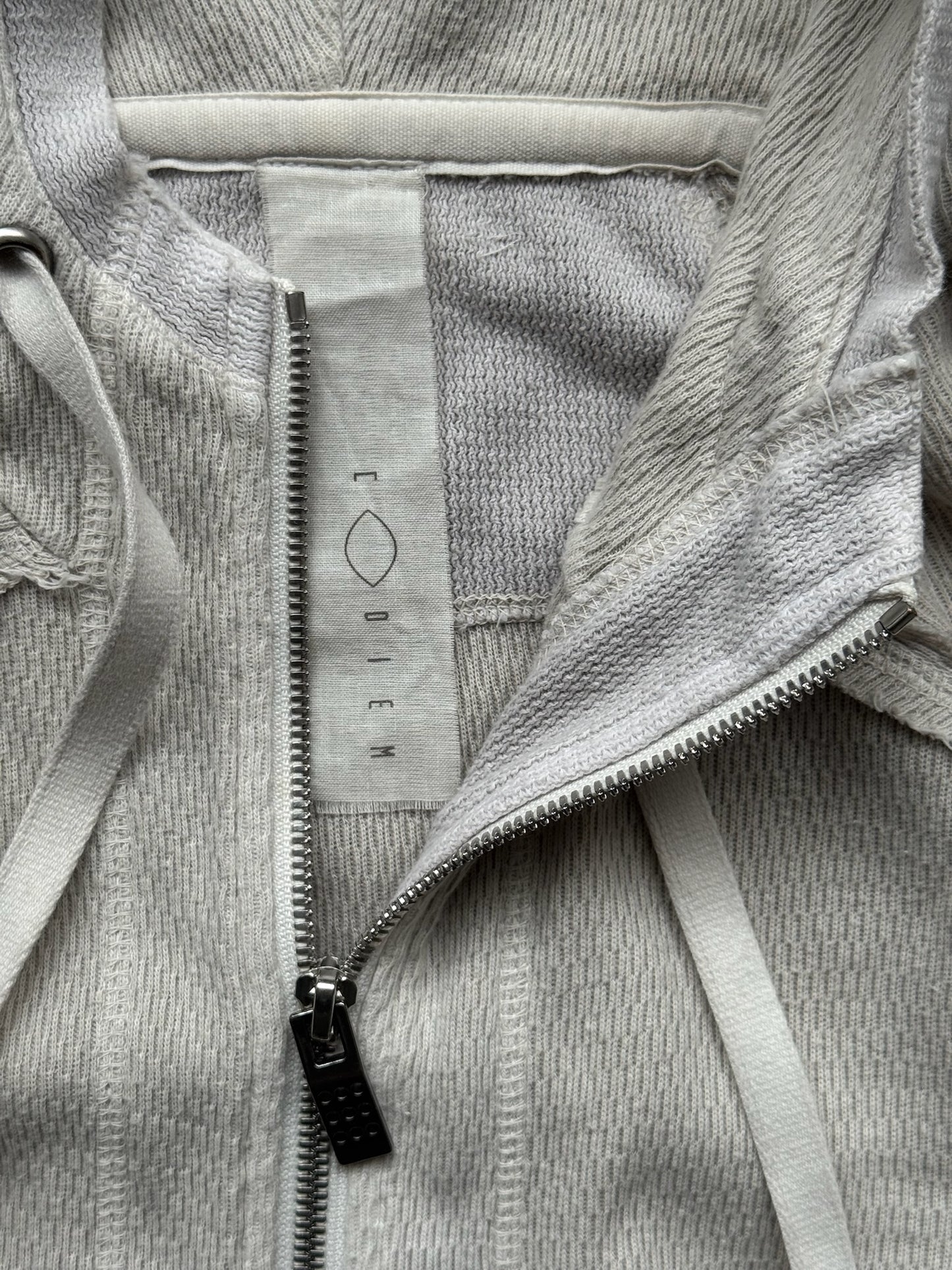 Carpe Diem Distressed Zip Up Hoodie (2)