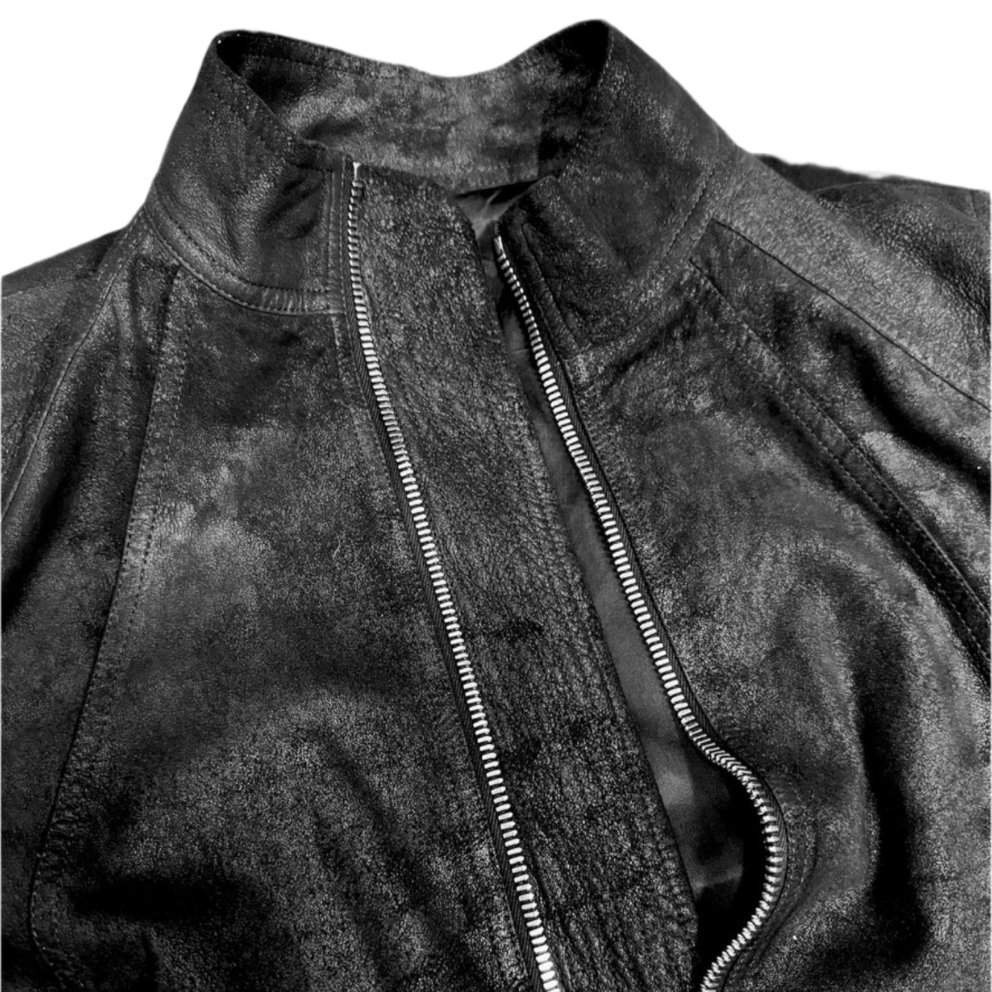Rick Owens Blistered Lamb Skin Leather Jacket (M)
