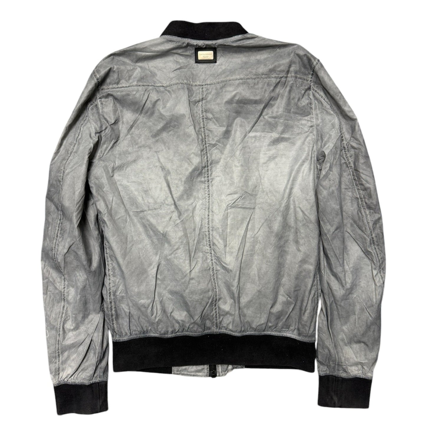 Dolce Gabbana Silver Zip Up Jacket (S)