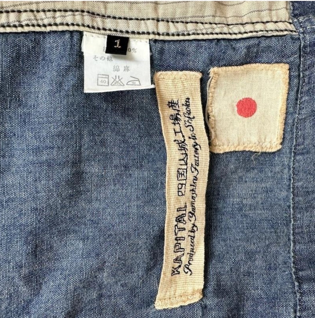 Kapital Asymmetrical Button Denim Jacket (1)