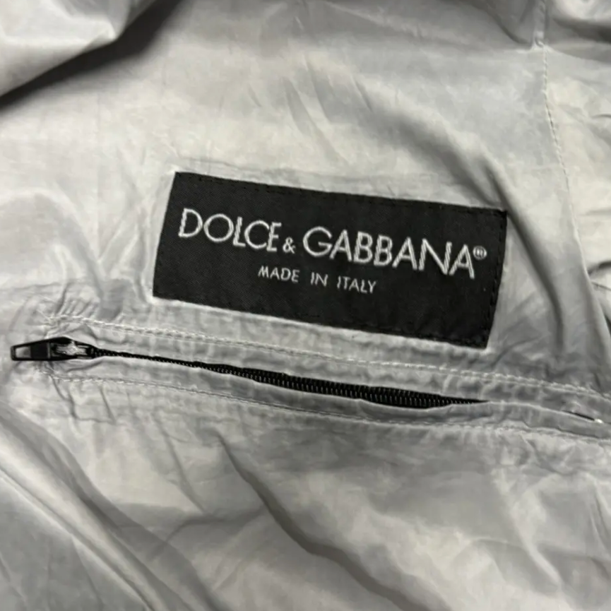 Dolce Gabbana Silver Zip Up Jacket (S)