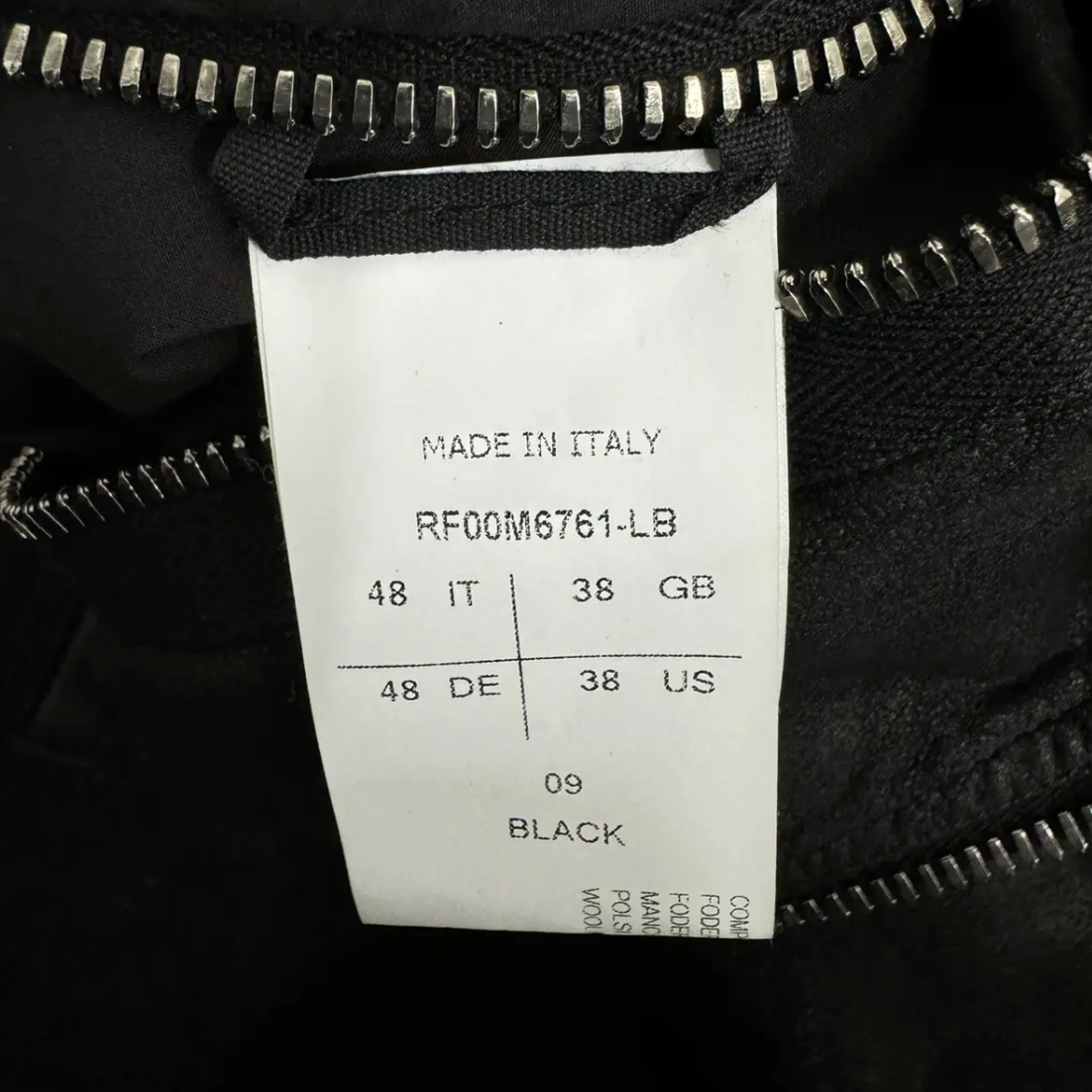 Rick Owens Blistered Lamb Skin Leather Jacket (M)