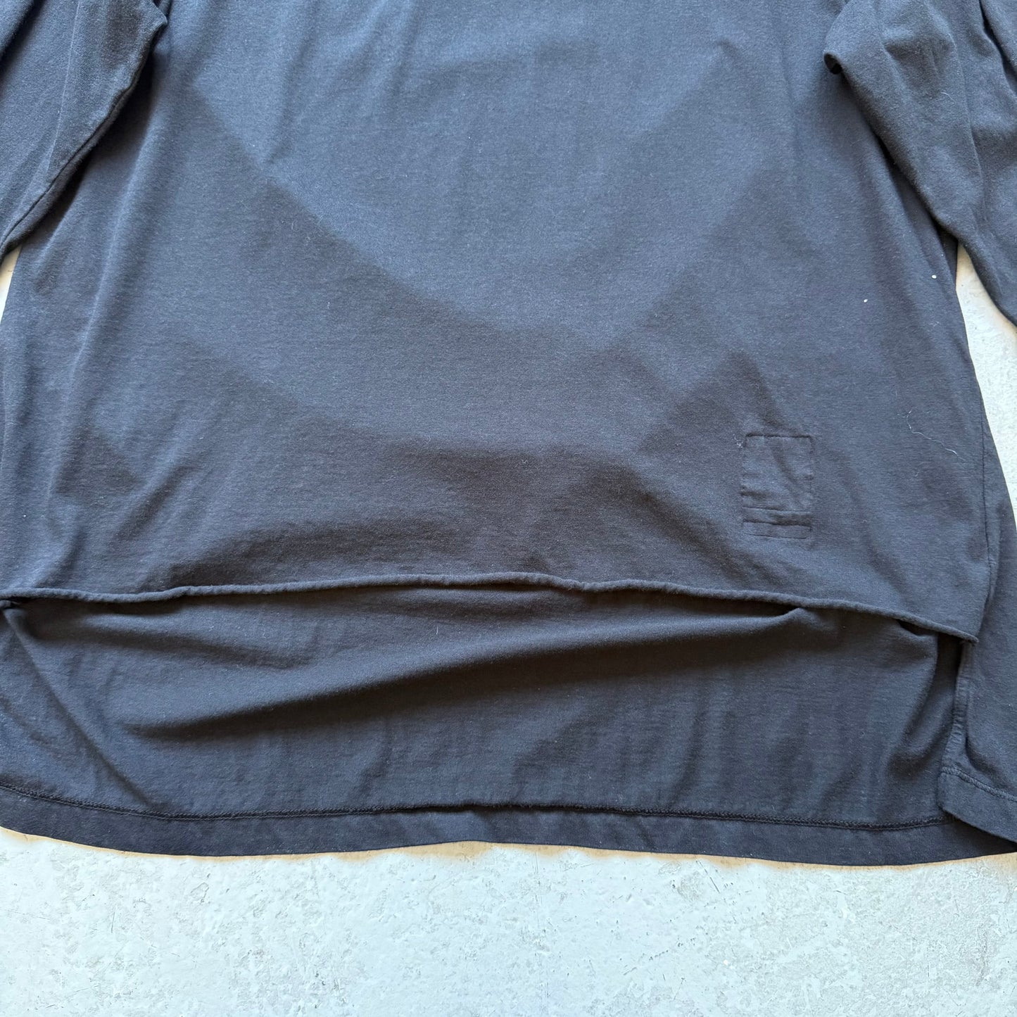 Rick Owens DRKSHDW Black Raglan Long Sleeve (XL)