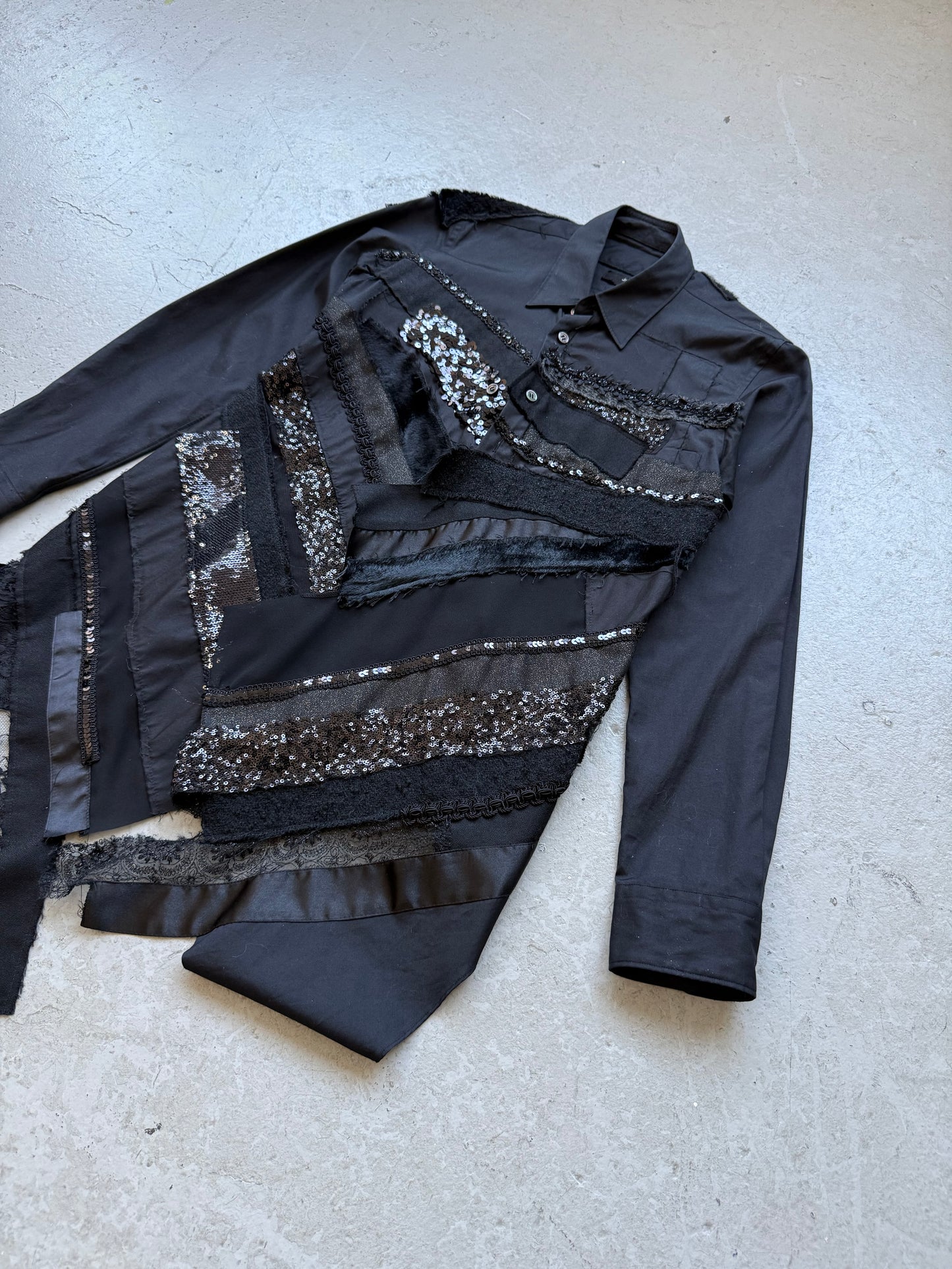 Junya Watanabe x Comme Des Garcons Sequin Button Up Shirt (M)