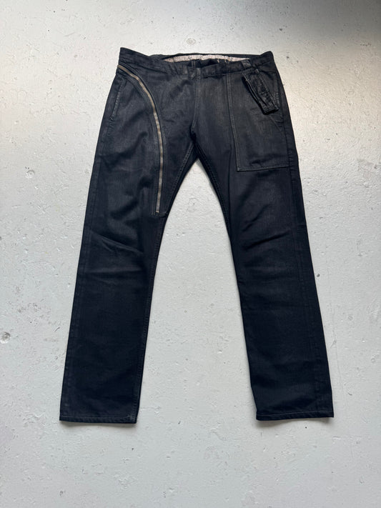 Rick Owens DRKSHDW FW15 "Blackety Black" Aircut Denim (L)