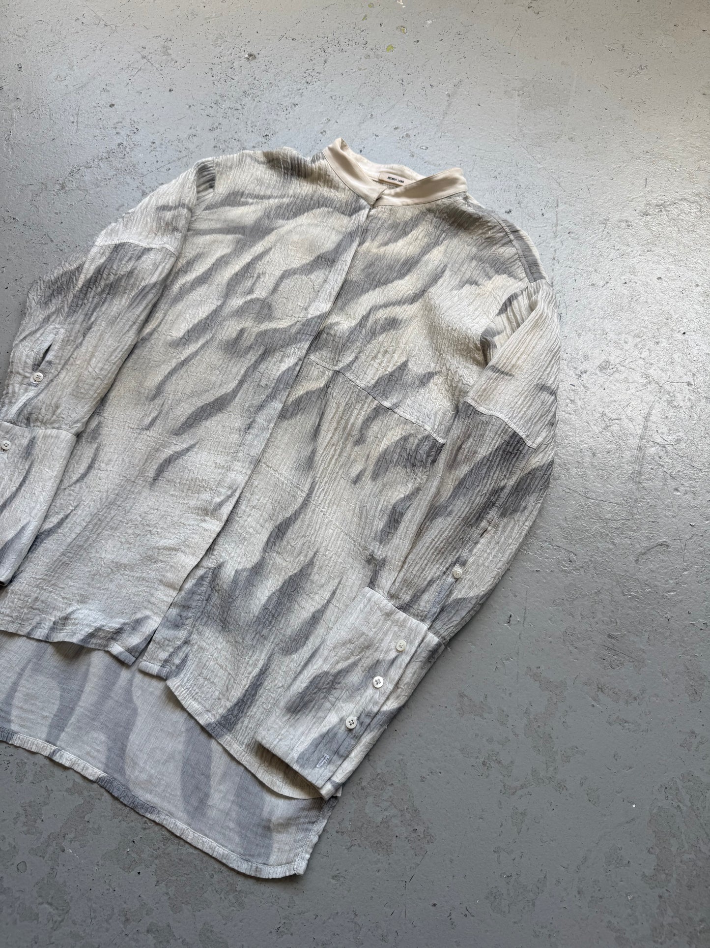 Helmut Lang Silk Marble Shirt (M)