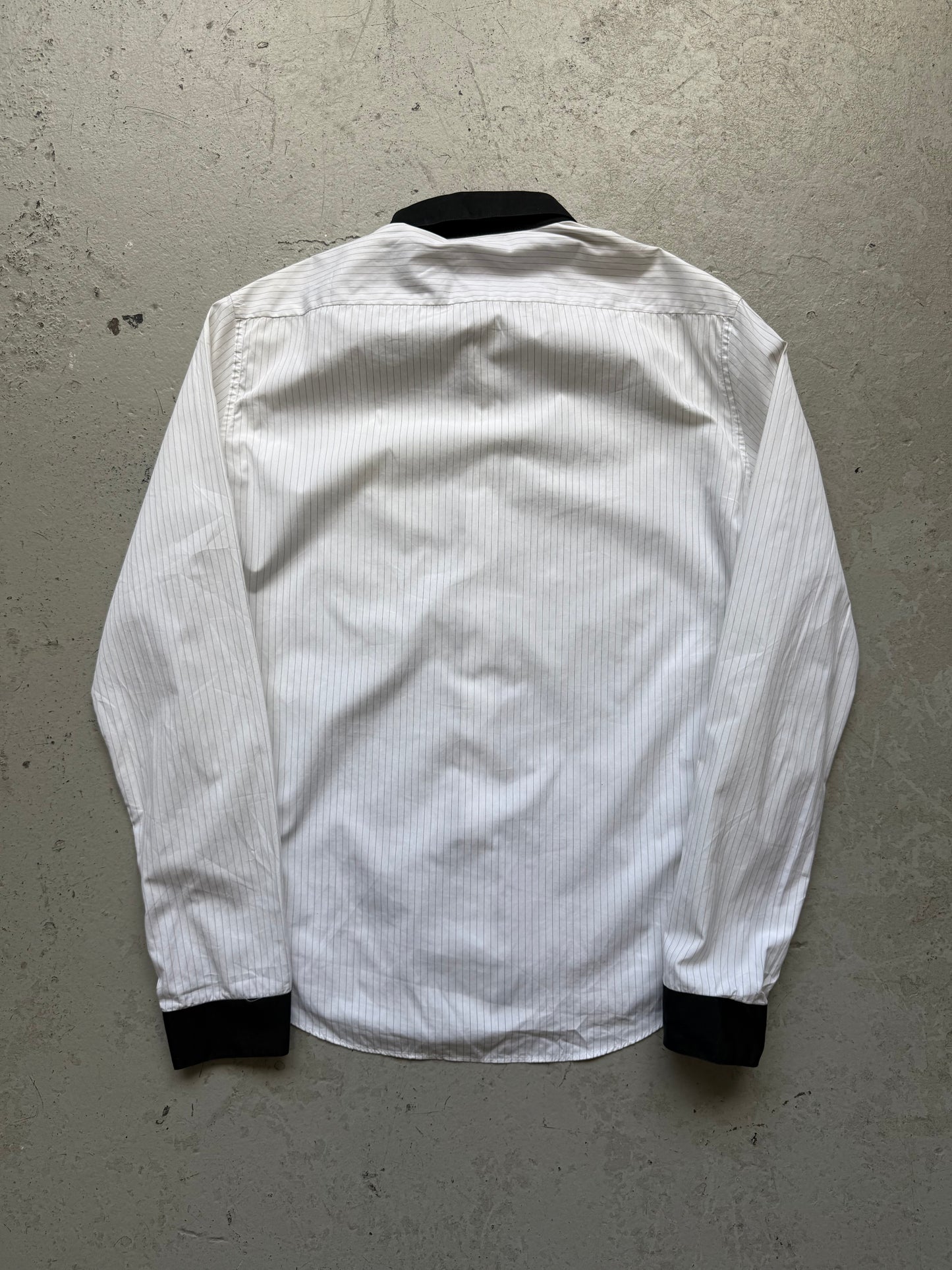 Balenciaga Paris Striped Button Up With Black Lining (41)