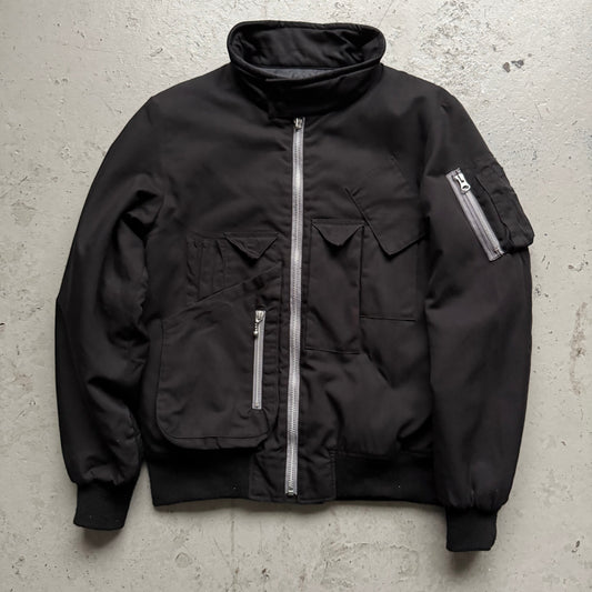 Katherine Hamnett London Black Multi Pocket Zip Up Jacket (S)