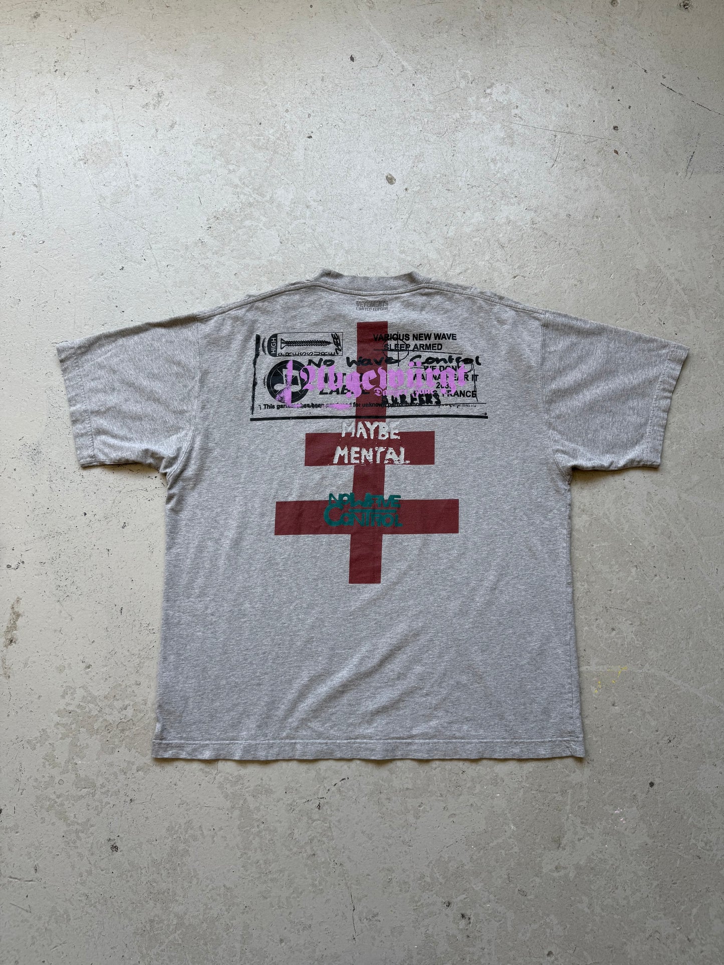 Vetements Maybe Mental Short Sleeve Shirt (L)