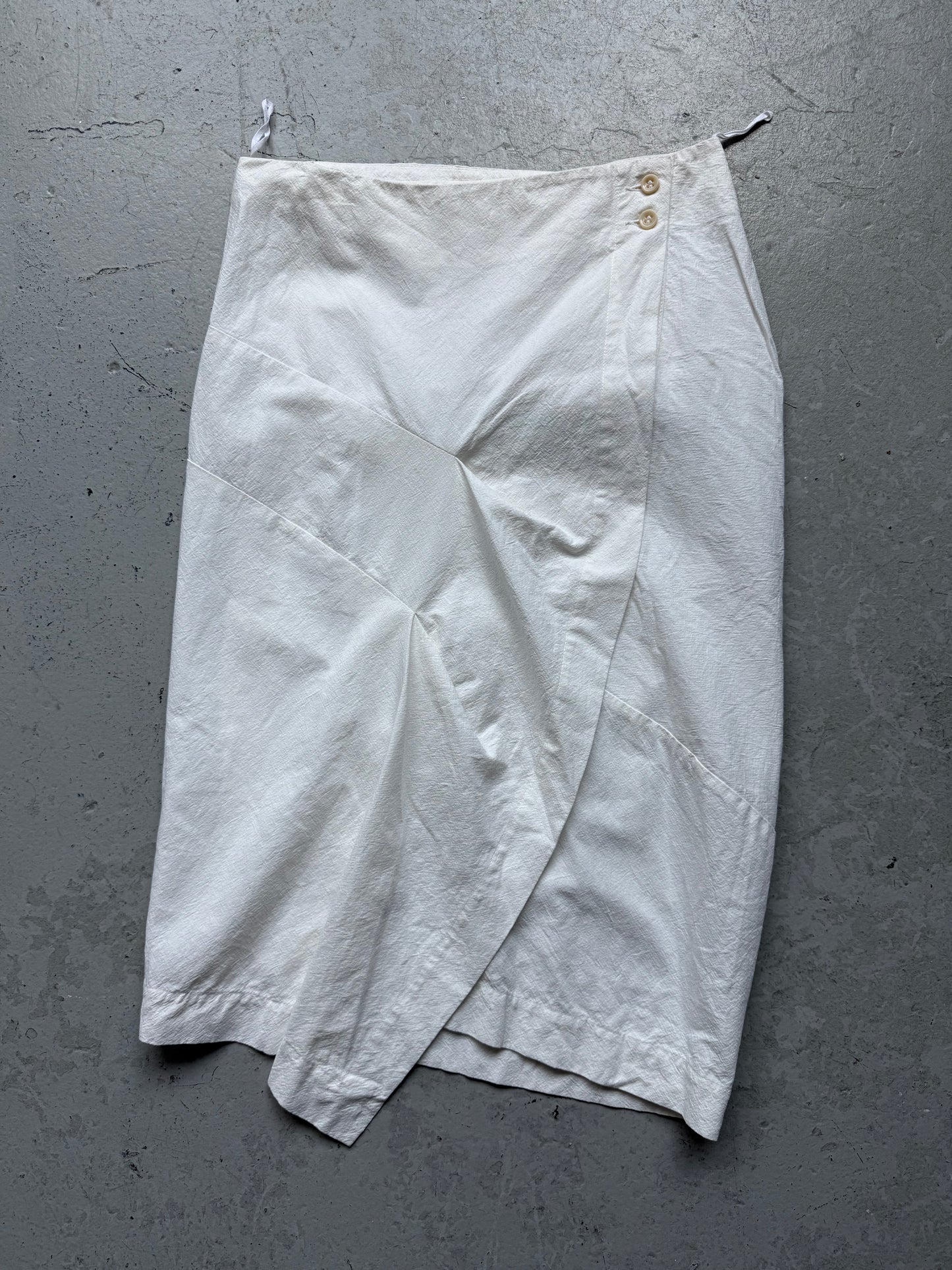 Masnada White Asymetrical Skirt (42)