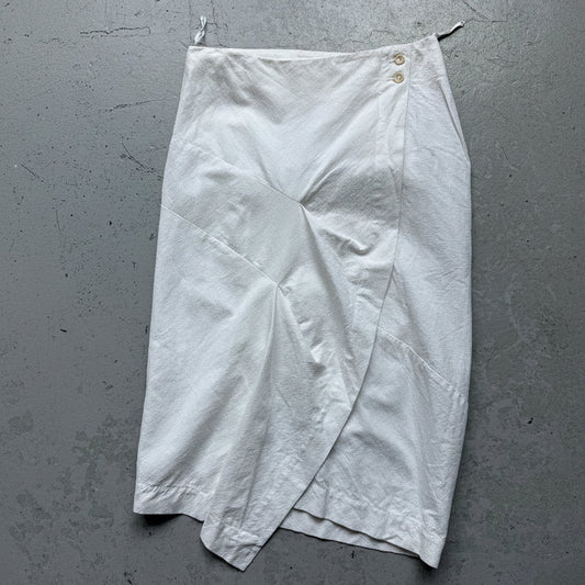 Masnada White Asymetrical Skirt (42)