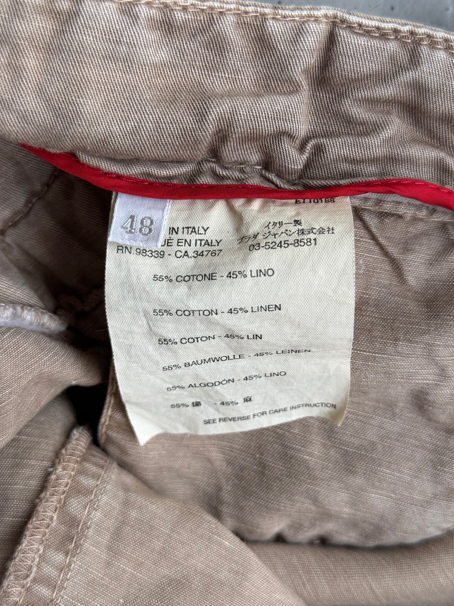 Prada Khaki Biker Pants (48)