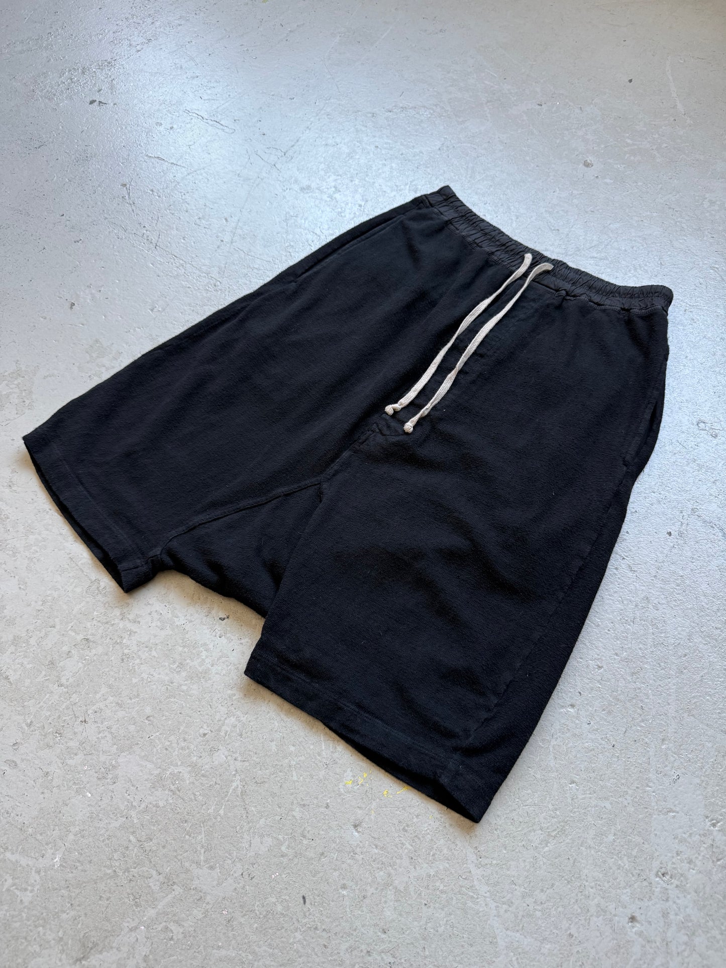 Rick Owens DRKSHDW FW16 Black Cotton Pod Shorts (S)