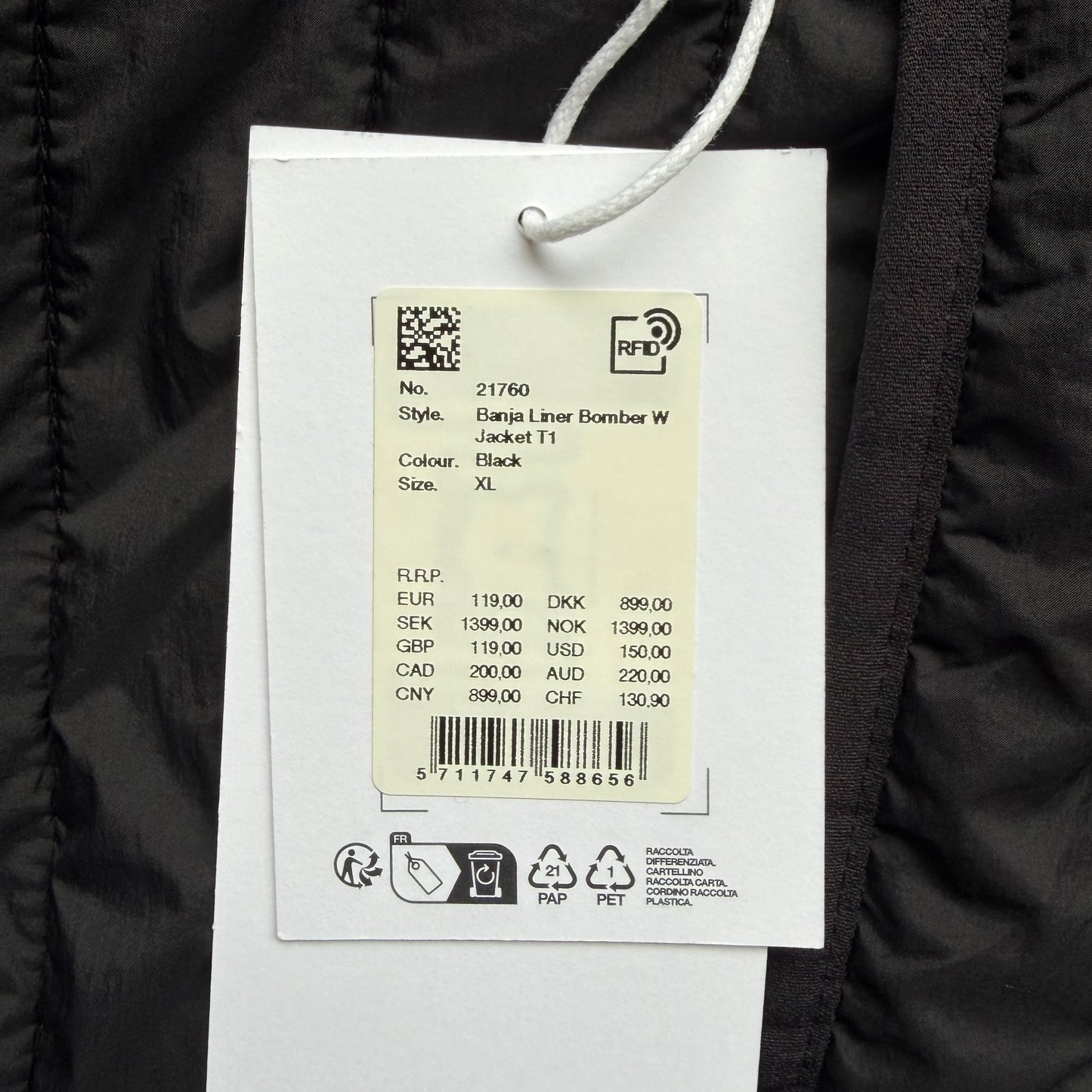Rains Banja Liner Bomber (XL)