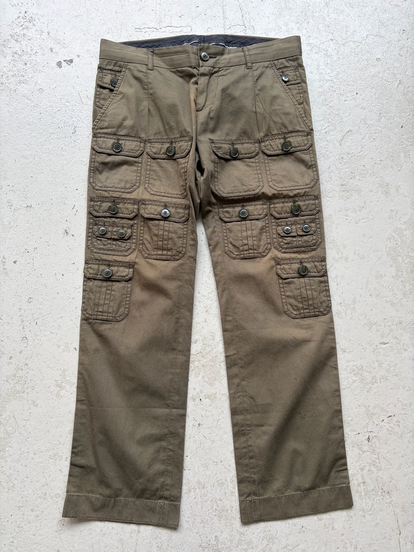 Dolce & Gabbana 2008 Olive Cargo Pants (44)