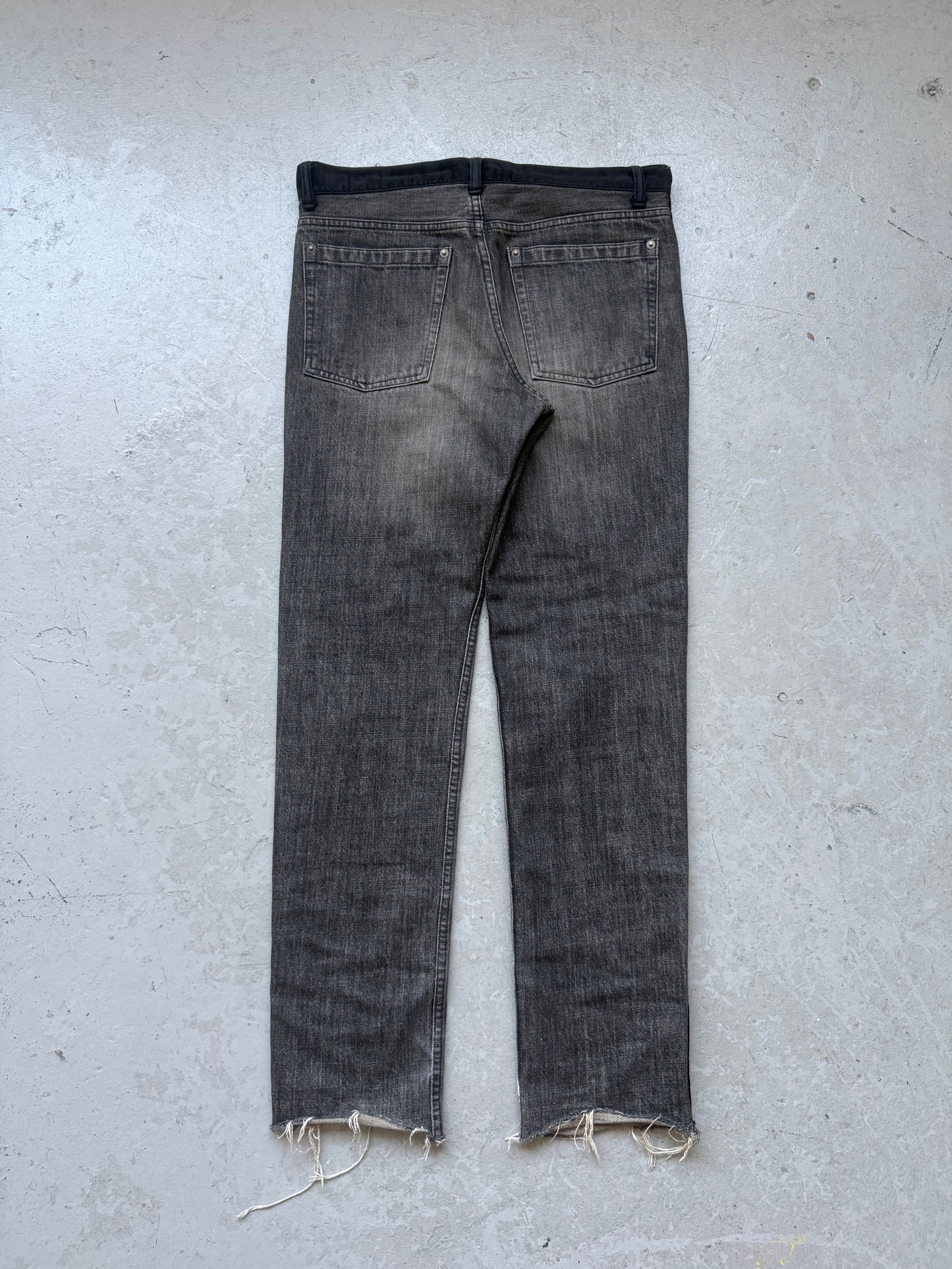 Undercover AW02 Witches Cell Division Velour Strip Denim (M)