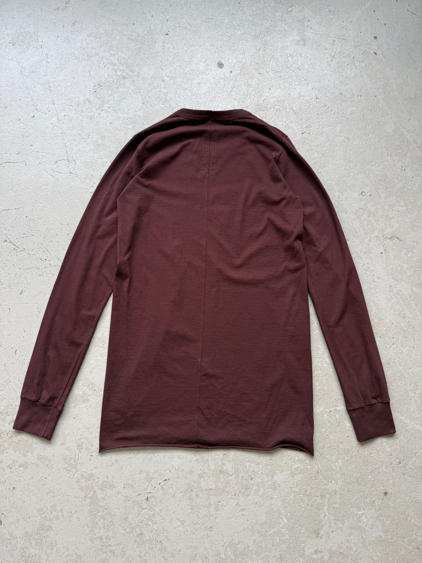 Rick Owens FW20 PERFORMA Burgandy Long Sleeve Shirt (L)