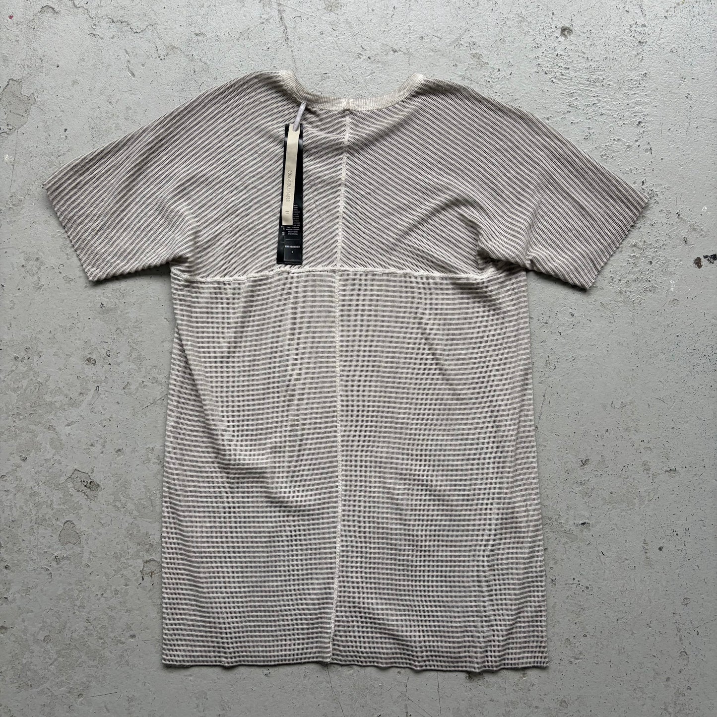 Boris Bidjan Saberi SS24 TS Resin Dyed Light Grey Short Sleeve Shirt (S)