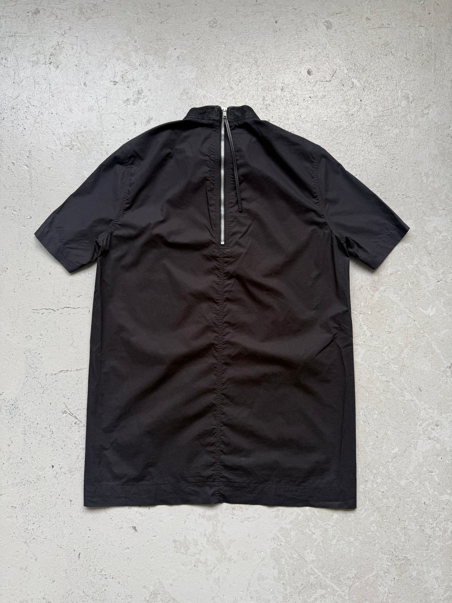 Rick Owens SS15 FAUN Blistered Lambskin Collar Short Sleeve Shirt (48)