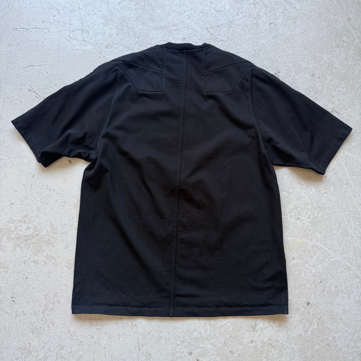 Rick Owens SS21 PHLEGETHON Padded Shoulder Short Sleeve Shirt (L)