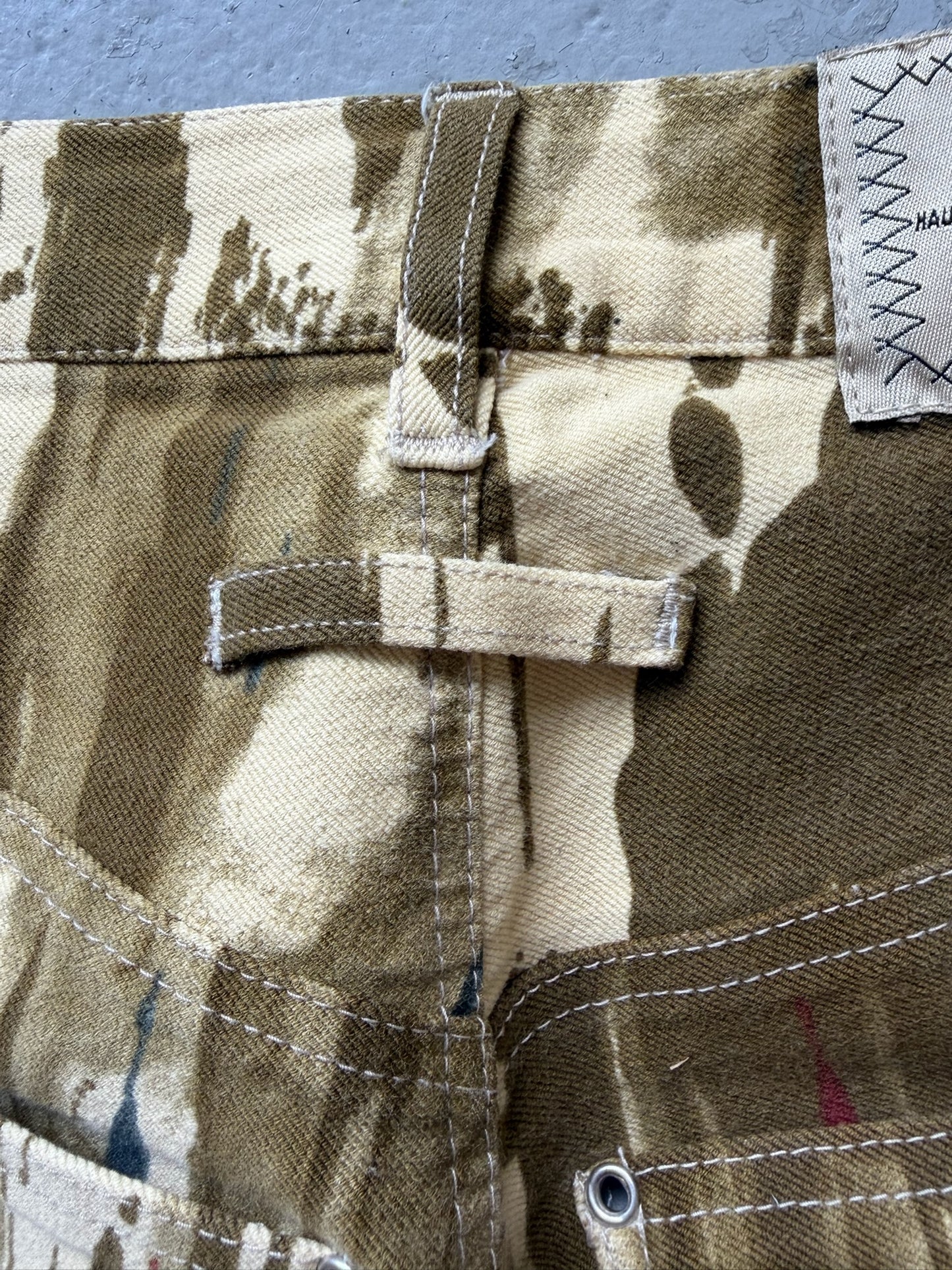 Jean Paul Gaultier AW98 Vampire Blood Drip Denim (36)