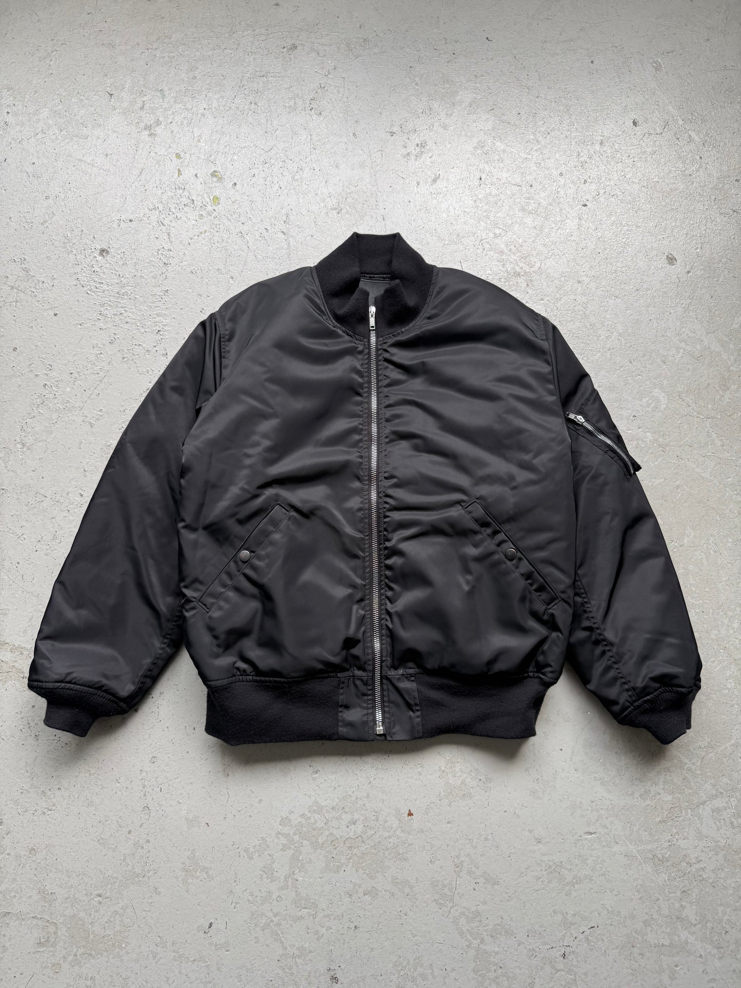 Rick Owens DRKSHDW FW25 Black Tankers Bomber Jacket (XXL)