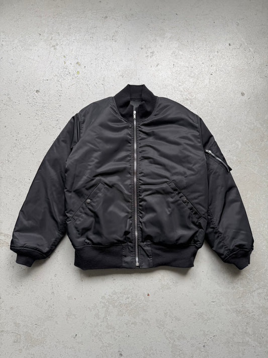 Rick Owens DRKSHDW FW25 Black Tankers Bomber Jacket (XXL)