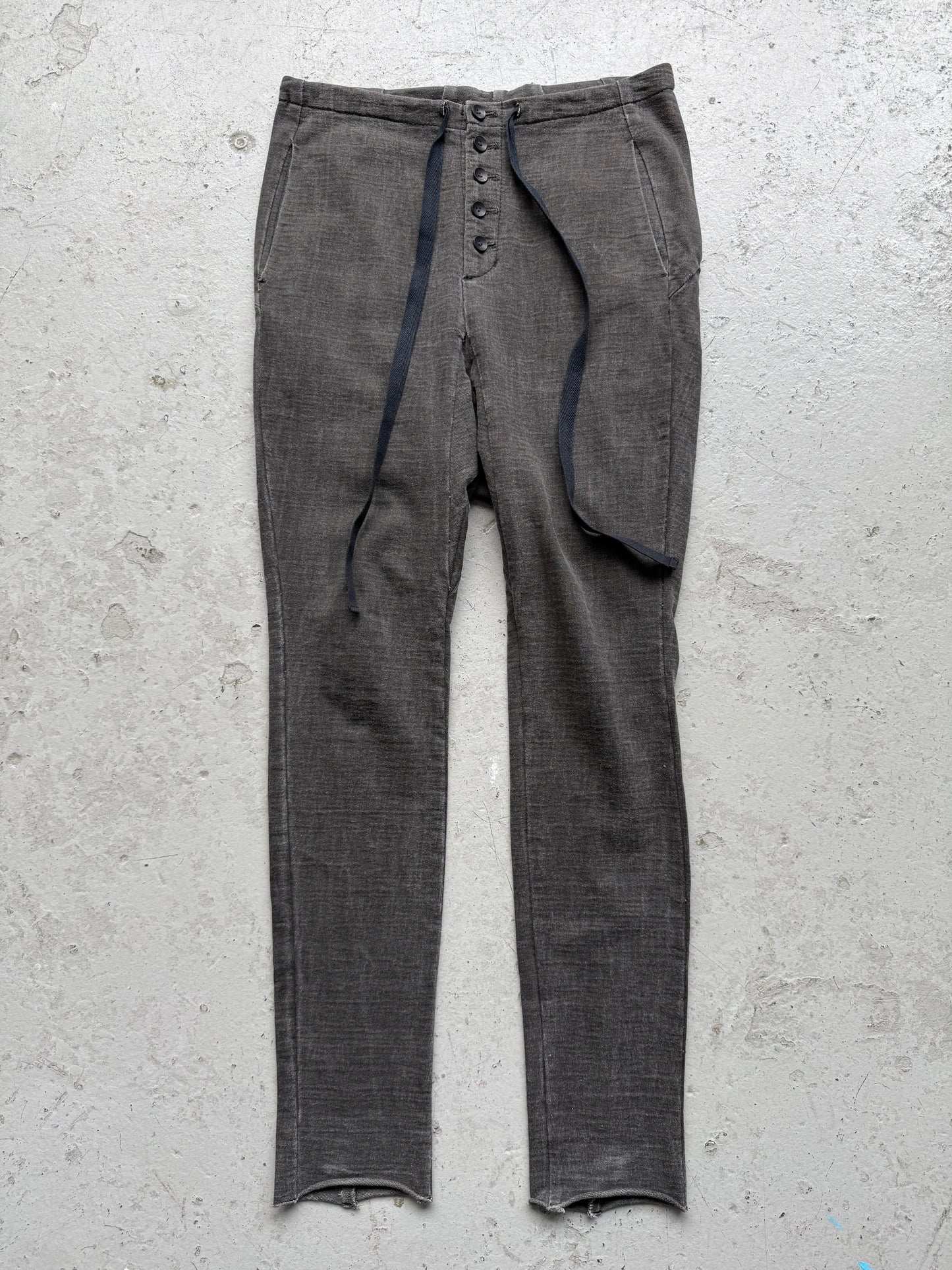 The Viridi Anne Cotton Button Fly Drop Crotch Pants (2)