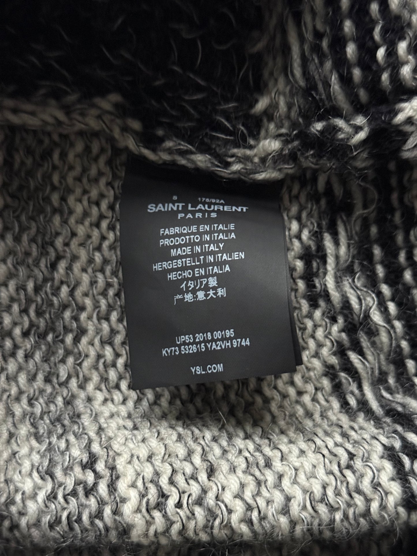 Saint Laurent Paris Knit Bird Sweater (S)