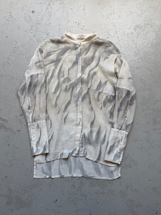 Helmut Lang Silk Marble Shirt (M)
