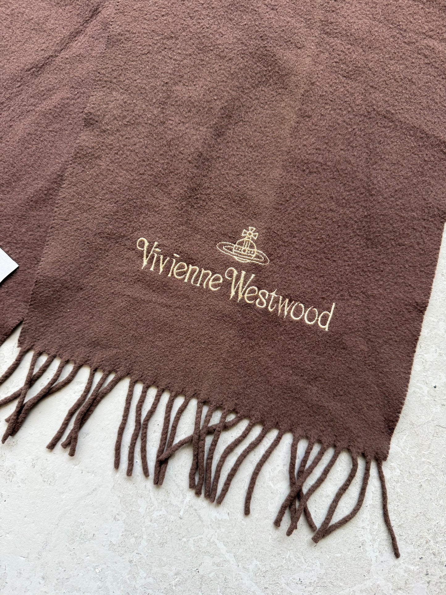Vivienne Westwood MAN Brown Scarf (OS)