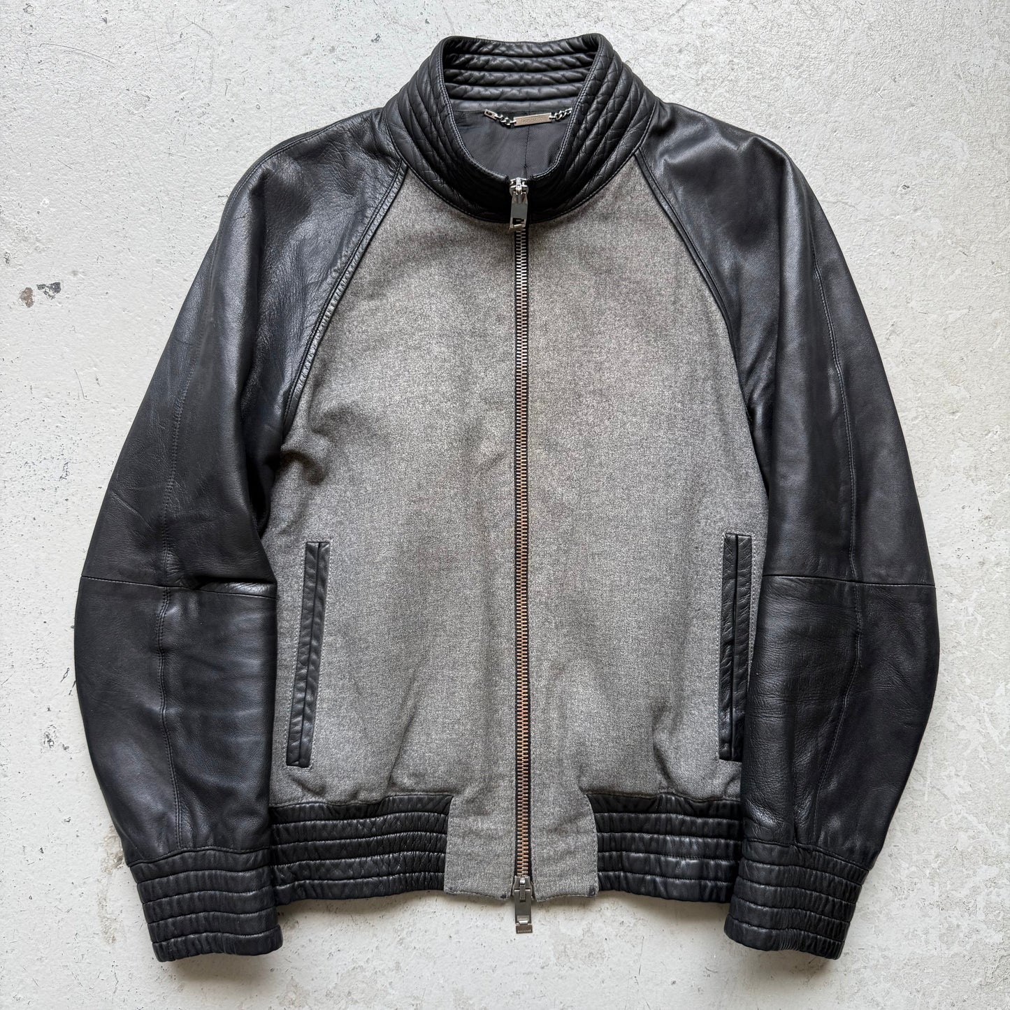 Dior Homme AW04 VOTC Leather Bomber Jacket (48)