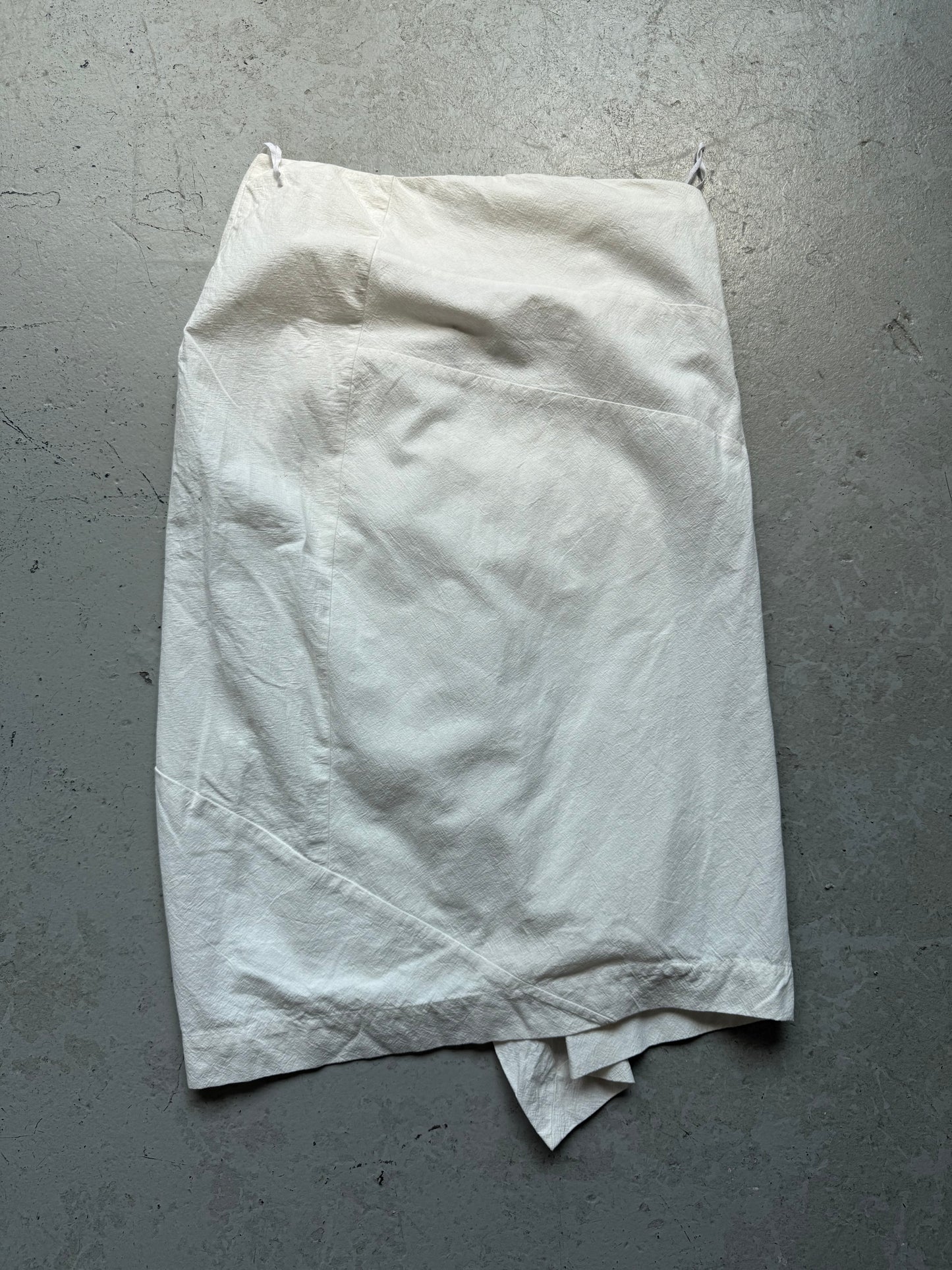 Masnada White Asymetrical Skirt (42)