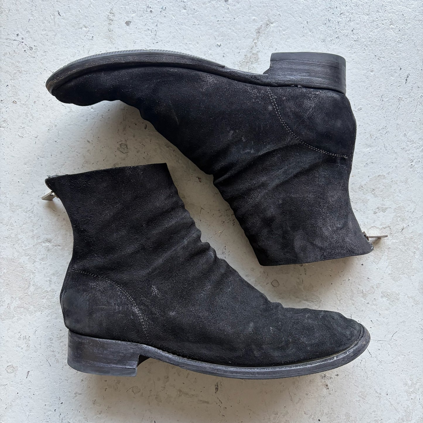 Guidi Backzip Black Suede Boots (12)
