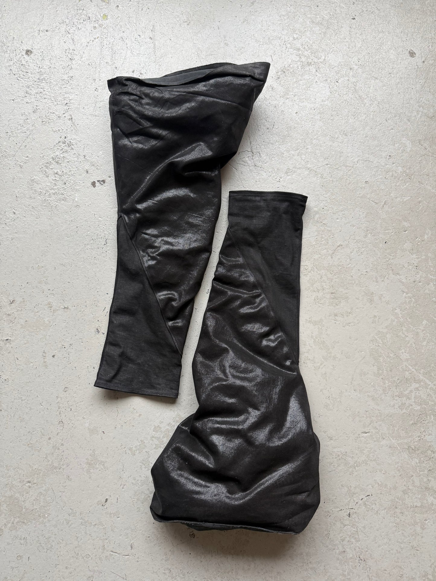 Rick Owens DRKSHDW LIDO Black Fetish Sneakers (44)
